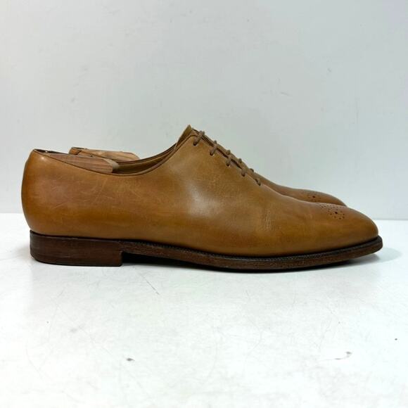 VERY GOOD Crockett & Jones x Brooks Brother Wholecut Oxford Tan Made England 11 - Picture 3 of 13